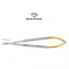 Diam-n-Dust™ Micro Needle Holder Straight - Round Handle - With Lock Stainless Steel, 18 cm - 7"